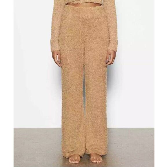 Skims Pants - New Skims Camel Cozy Knit Lounge Pants Tan Straight Leg Pull On Sz 2X / 3X